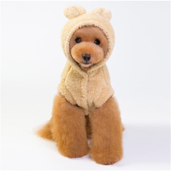 Cotton Cat Coat - Soft and Stylish Pet Apparel in Gray, Pink, and Apricot | Available in Multiple Sizes