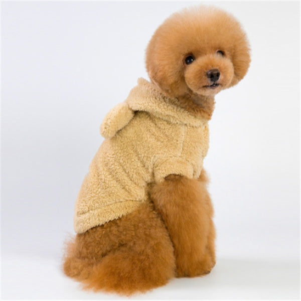 Cotton Cat Coat - Soft and Stylish Pet Apparel in Gray, Pink, and Apricot | Available in Multiple Sizes