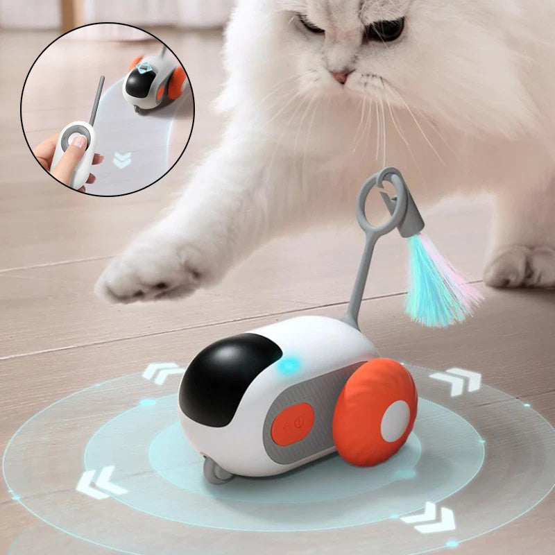 PurrJoy RC Electric Cat Toy Car – Interactive Remote Control Playmate
