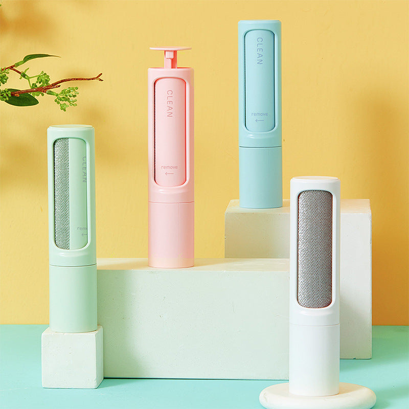 Reusable Self-Cleaning Pet Hair Remover Brush – Portable Lint Roller for Furniture, Clothes & Car