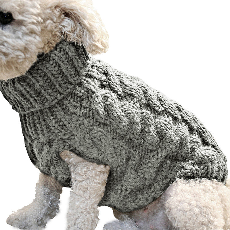 Cozy Knit Pet Sweater – Warm & Stylish Acrylic Dog Sweater for Small Pets