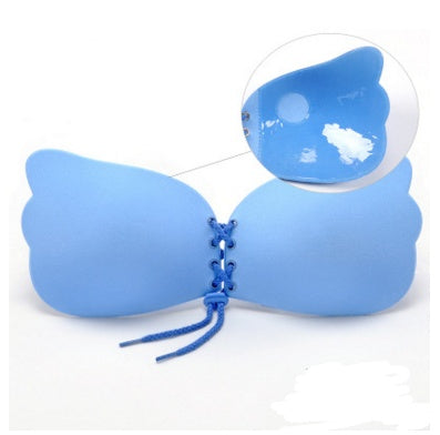Self-Adhesive Silicone Strapless Push-Up Bra – Invisible Backless Bra with Front Closure