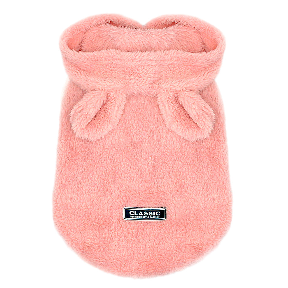 Cotton Cat Coat - Soft and Stylish Pet Apparel in Gray, Pink, and Apricot | Available in Multiple Sizes