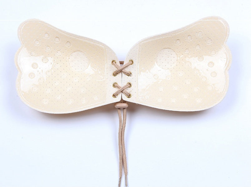 Self-Adhesive Silicone Strapless Push-Up Bra – Invisible Backless Bra with Front Closure