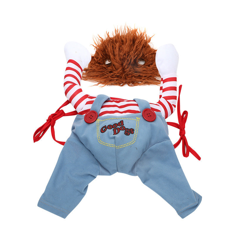 Dog Christmas Costume - Red Holiday Pet Outfit
