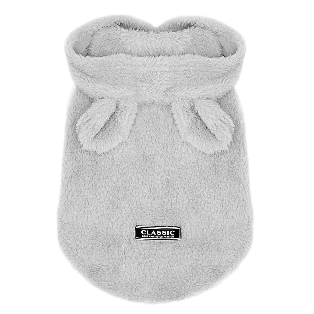 Cotton Cat Coat - Soft and Stylish Pet Apparel in Gray, Pink, and Apricot | Available in Multiple Sizes