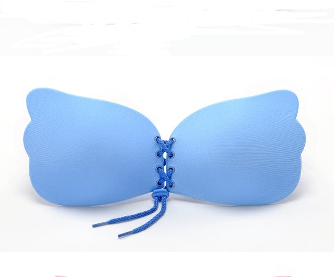 Self-Adhesive Silicone Strapless Push-Up Bra – Invisible Backless Bra with Front Closure