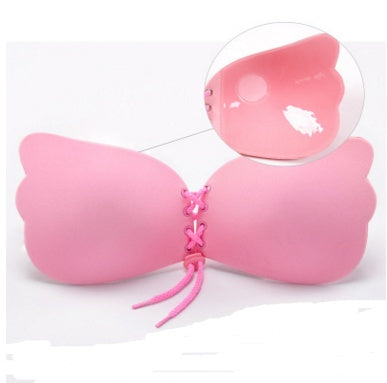 Self-Adhesive Silicone Strapless Push-Up Bra – Invisible Backless Bra with Front Closure