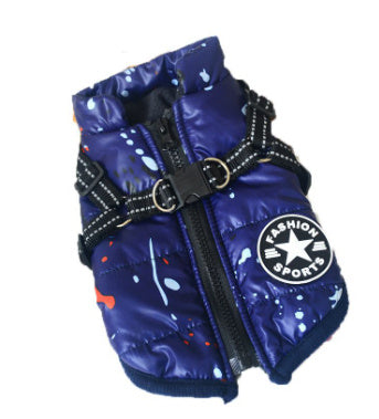 Waterproof Cotton Dog Vest – Comfortable & Stylish in Red, Army Green, Navy Blue, Black & Purple