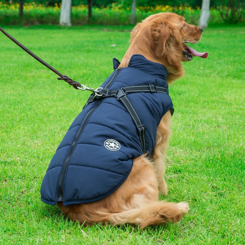 Waterproof Cotton Dog Vest – Comfortable & Stylish in Red, Army Green, Navy Blue, Black & Purple