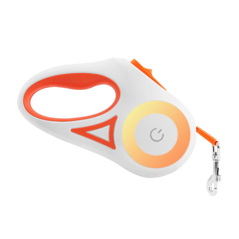 Telescopic Retractable Dog Leash with One-Handed Brake and Lock - Adjustable Length & Comfortable Grip