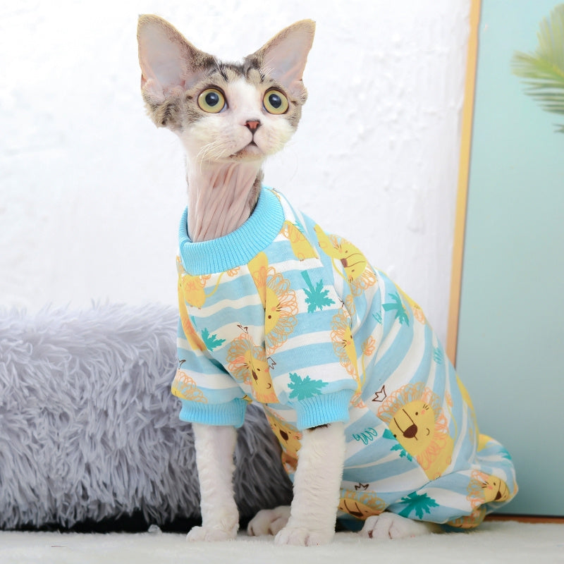 Cotton Two-Legged Pet Belly Protector - Available in Lion, Pink Bear, and Tibetan Bear Designs