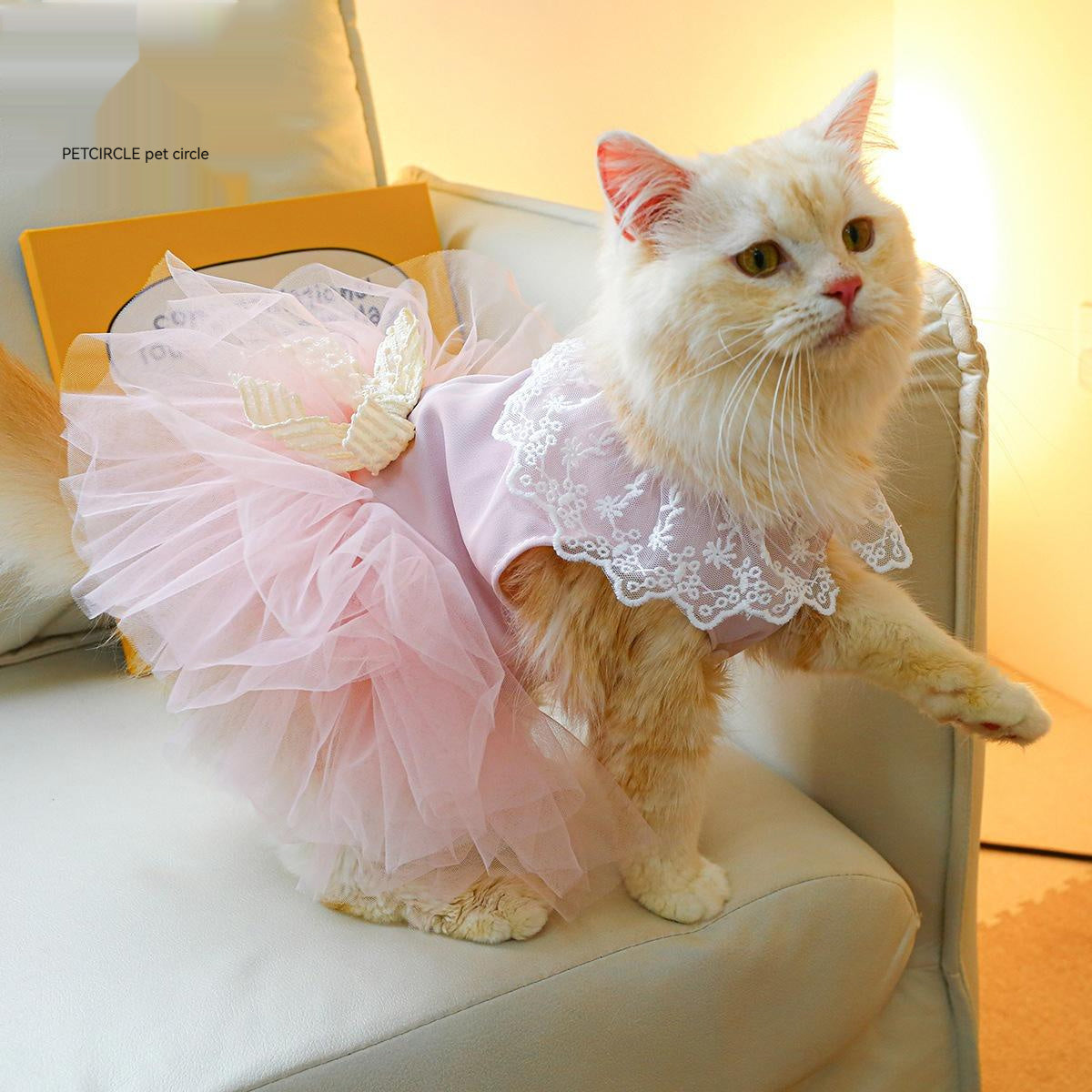 Pink Tulle Tutu Skirt for Cat – Cute & Casual Cat Clothing