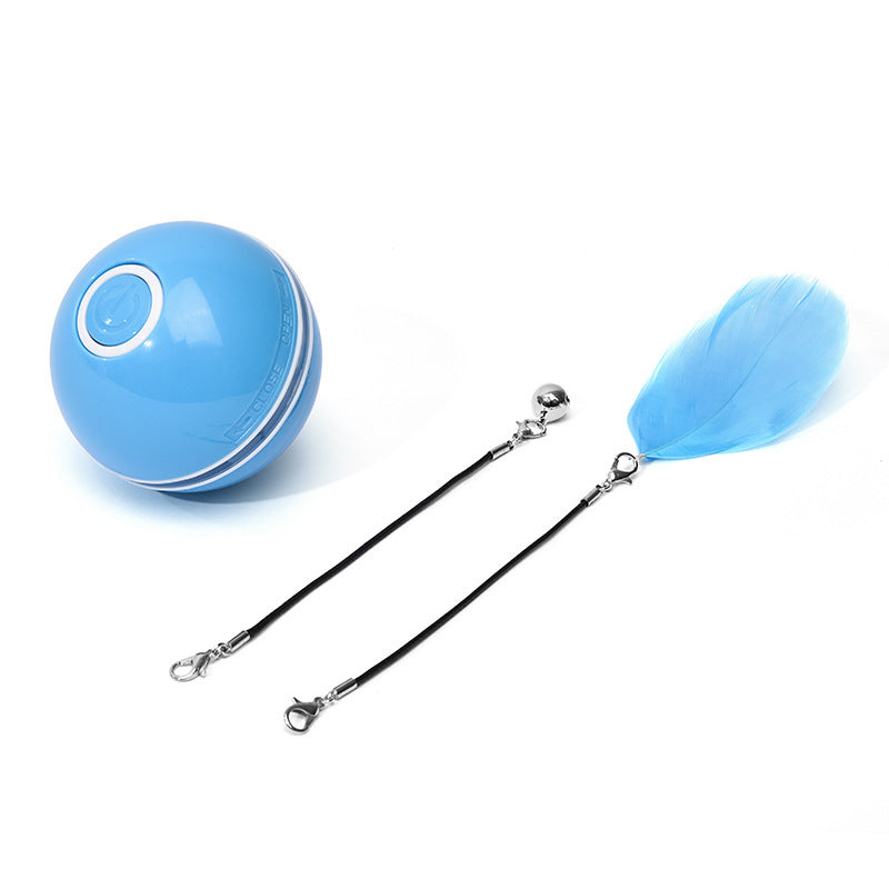 Automatic Interactive Cat Toy Ball with LED Lights & Catnip | USB Rechargeable Pet Toy for Cats & Kittens