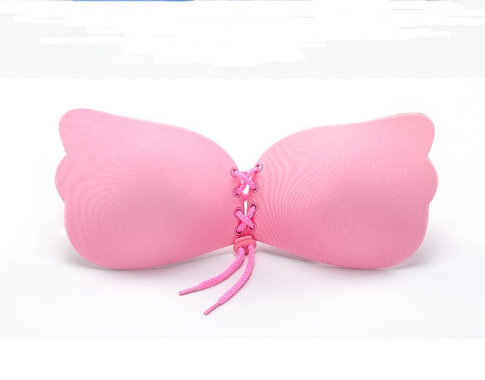 Self-Adhesive Silicone Strapless Push-Up Bra – Invisible Backless Bra with Front Closure