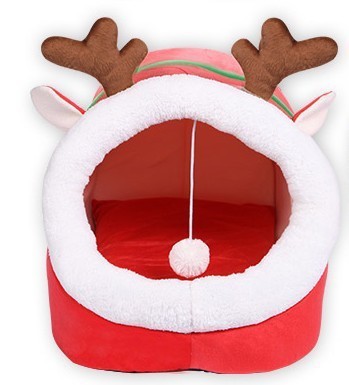Cozy Plush Pet Bed – Warm & Washable Nest for Cats & Small Dogs