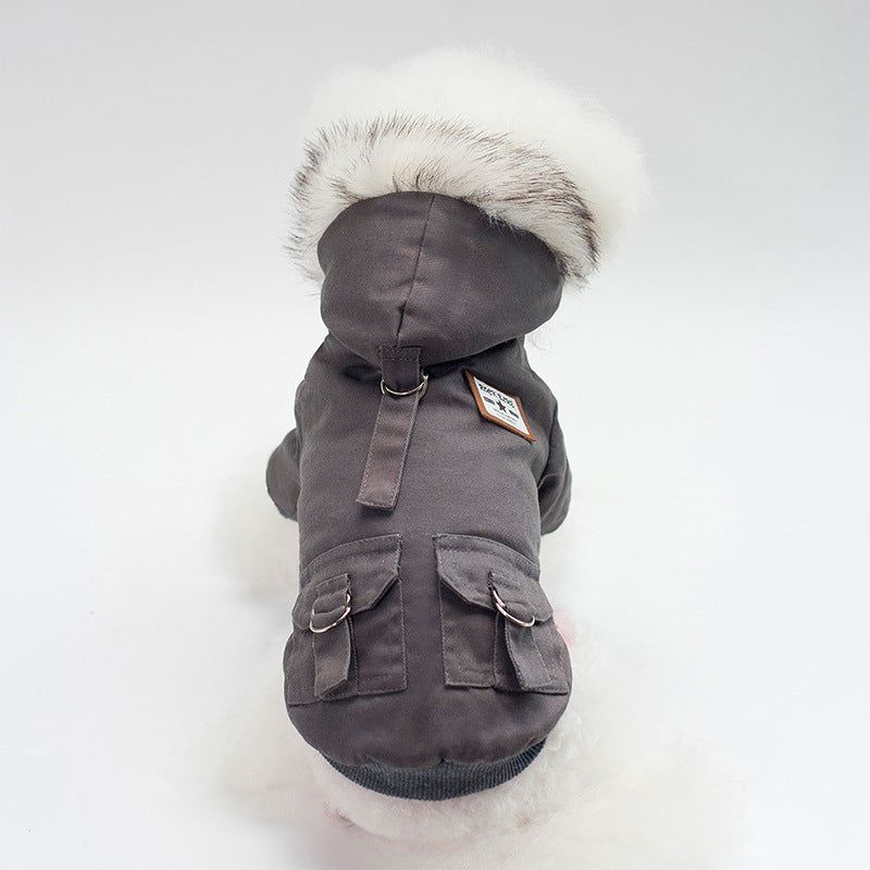Cotton Dog Coat for Small Breeds – Autumn & Winter Hoodie for Puppies, Chihuahuas, Bulldogs, and Frenchies