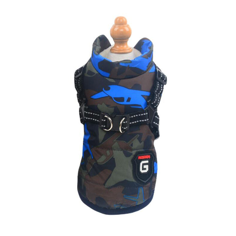 Waterproof Cotton Dog Vest – Comfortable & Stylish in Red, Army Green, Navy Blue, Black & Purple