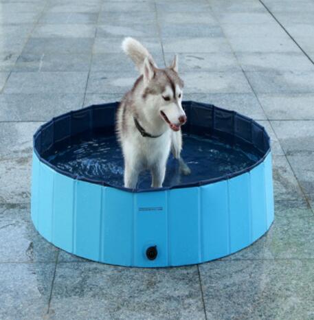 Collapsible Dog Swimming Pool – Portable & Durable Pet Bath Pool for Dogs, Kids & Babies – Easy to Drain, Foldable Outdoor Pool for Summer Fun