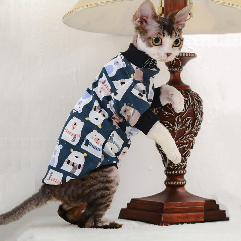Cotton Two-Legged Pet Belly Protector - Available in Lion, Pink Bear, and Tibetan Bear Designs