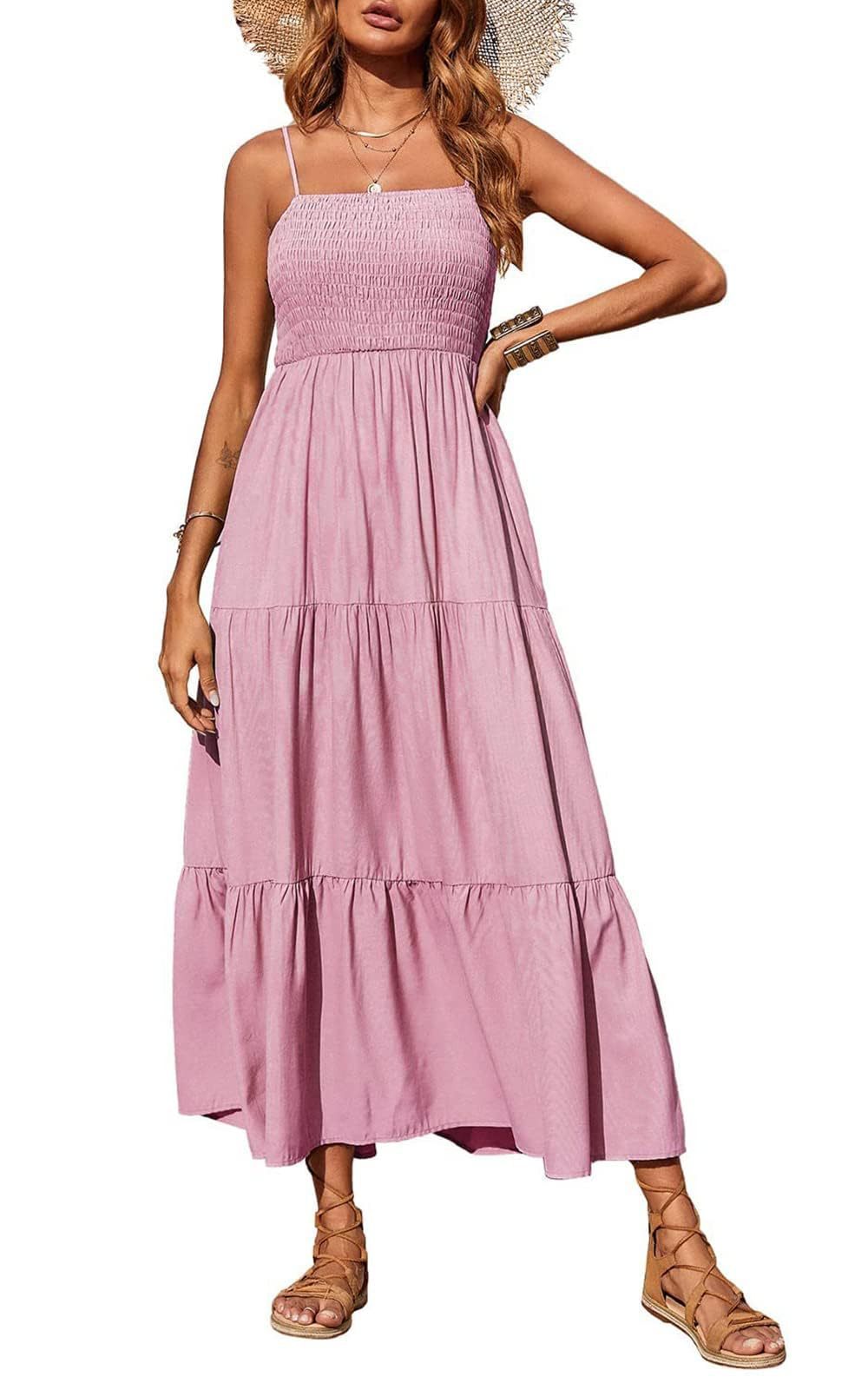 Women's High Waist Cotton Sleeveless Dress – Summer Casual Style in 6 Colors