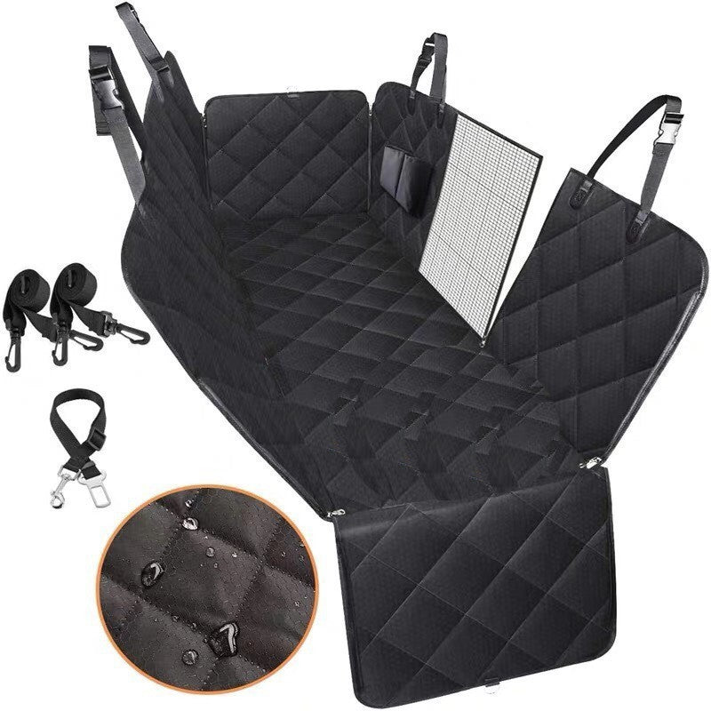 ChicsPhere Waterproof Dog Car Seat Cover with Mesh Window – Non-Slip, Scratch-Proof & Easy to Clean for Cars & SUVs