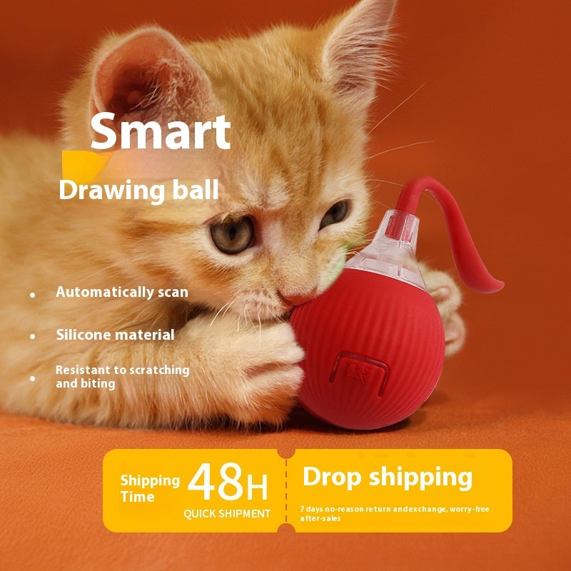 Interactive Cat Toy with Auto Shut-Off and Chirping Sounds