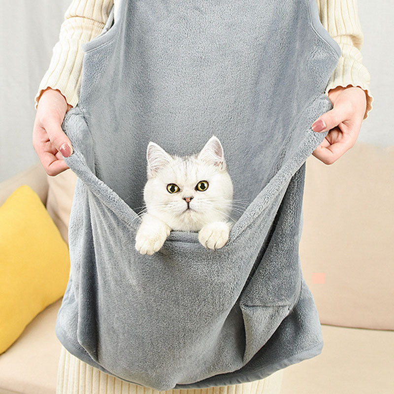 Premium Arctic Velvet Pet Apron – Soft & Stylish Dog and Cat Outfit