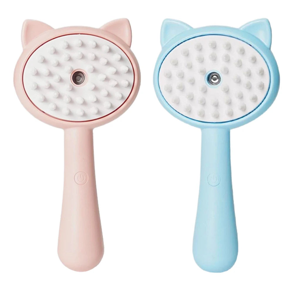 Pet Grooming Steam Brush – Electric Hair Remover & Massage Comb for Cats & Dogs | Rechargeable Fur Cleaner
