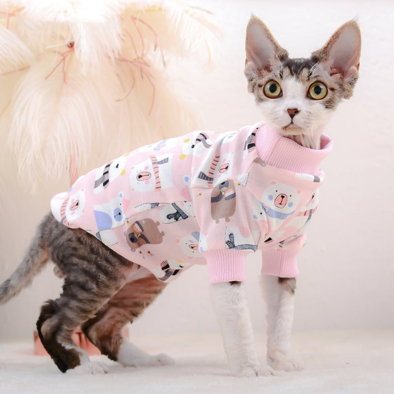 Cotton Two-Legged Pet Belly Protector - Available in Lion, Pink Bear, and Tibetan Bear Designs