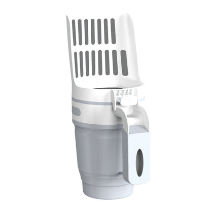 2-in-1 Foldable Litter Scooper for Cats and Dogs with Extra Bags, Easy One-Handed Waste Cleanup, Durable PP Material