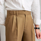 Classic Straight-Fit Seasonal Trousers