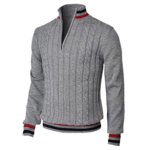 Men’s Casual Stand Collar Jacquard Top – Cotton-Blend Polyester Long Sleeve Shirt | Stylish Everyday Wear with Elegant Textured Design