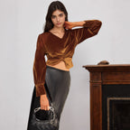 Velvet Twist Crop
