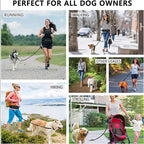 Hands-Free Dog Leash Belt with Adjustable Waist Strap and Bungee Leash – Ideal for Running, Walking & Hiking
