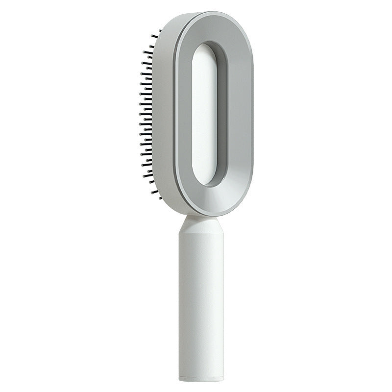 Self-Cleaning Scalp Massage Hair Brush – 3D Air Cushion Anti-Static Detangling Comb for All Hair Types | Pain-Free, No-Pull Hair Brush for Healthy Hair Growth & Frizz-Free Styling