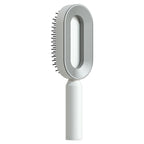 Self-Cleaning Scalp Massage Hair Brush – 3D Air Cushion Anti-Static Detangling Comb for All Hair Types | Pain-Free, No-Pull Hair Brush for Healthy Hair Growth & Frizz-Free Styling