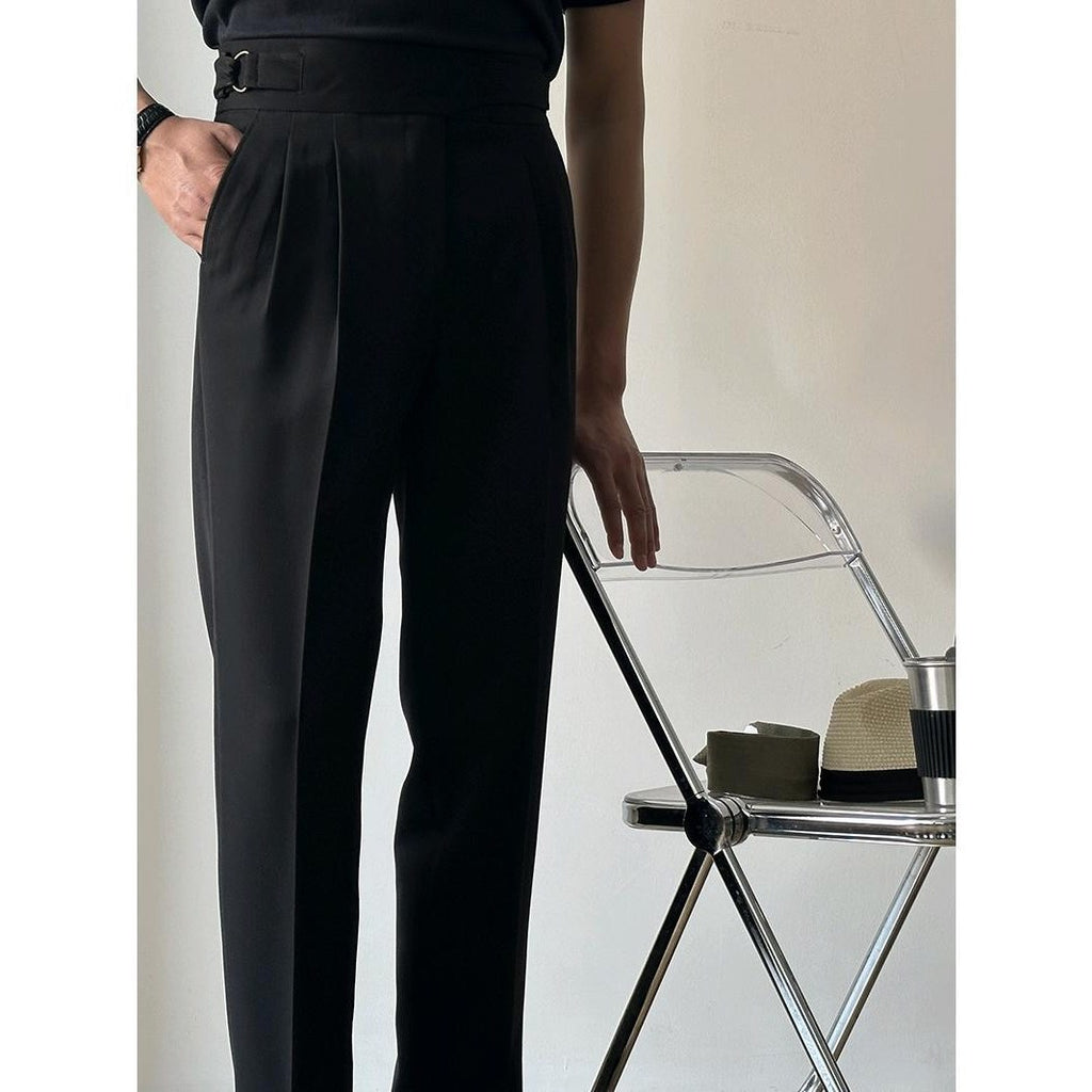 Ankle-Length Regular-Fit Commuter Trousers