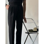 Ankle-Length Regular-Fit Commuter Trousers