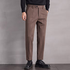 Mid-Waist Non-Iron Casual Trousers