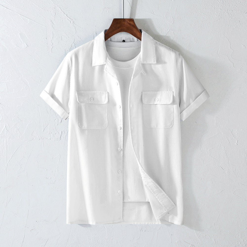 Hemp-Blend Casual Cardigan Shirt