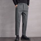 Mid-Waist Non-Iron Casual Trousers
