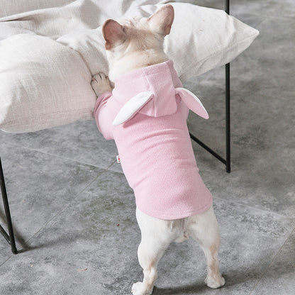 Cozy Bunny-Ear Pet Hoodie – Soft & Warm Dog Sweatshirt