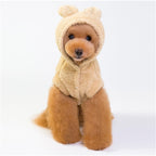 Cotton Cat Coat - Soft and Stylish Pet Apparel in Gray, Pink, and Apricot | Available in Multiple Sizes