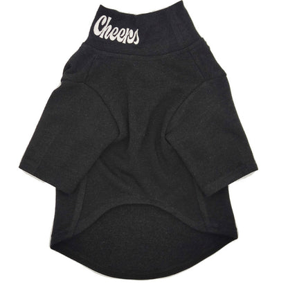 Black Wool Pet Sweater with High Collar – Casual & Cozy, Available in Multiple Sizes