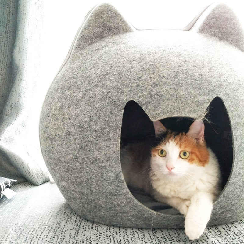 Premium Felt Cat Litter Box – Enclosed, Stylish & Spacious