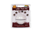 Automatische interactieve kattenspeelbal met led-lampjes en kattenkruid | USB-oplaadbaar speelgoed voor katten en kittens