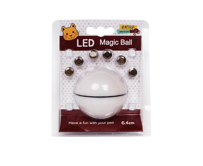 Automatic Interactive Cat Toy Ball with LED Lights & Catnip | USB Rechargeable Pet Toy for Cats & Kittens