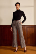 Wool Plaid Pants Womens New Autumnwinter Style For Petite Figures