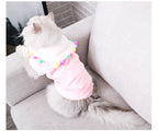 Cute Princess Tassel Cat Clothing – Polyester Dress for Cats